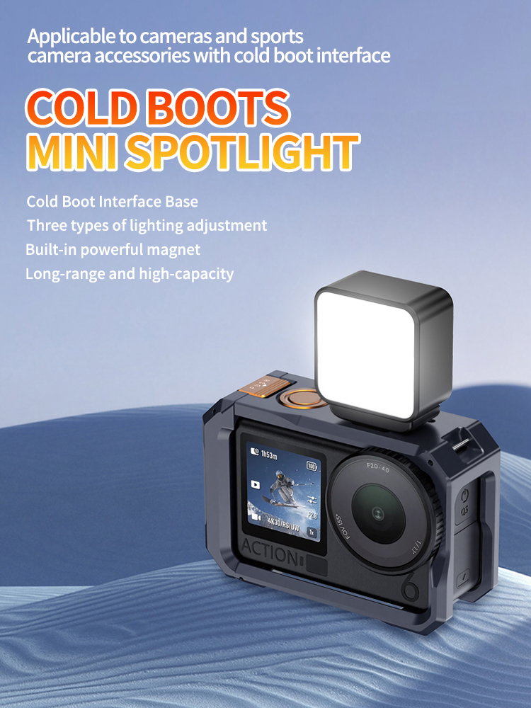 Photography Lighting Description - Magnetische Mini LED-videolamp, 3-kleuren oplaadbare opvullicht
