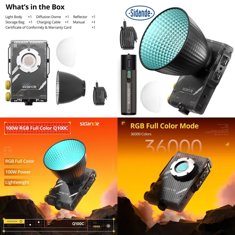 Photography Lighting Brands - Merk Sidande Q100C Q100Lite Optische 100W