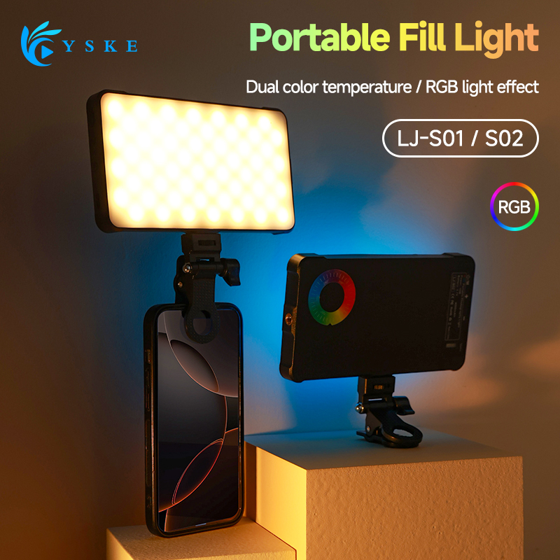 Photography Lighting Game - RGB LED-videolamp Vul rechte zak Fotografie
