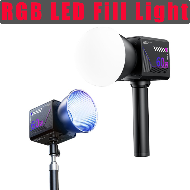 Photography Lighting Handheld - 60W RGB Videolamp Draagbare LED Fotostudiolamp