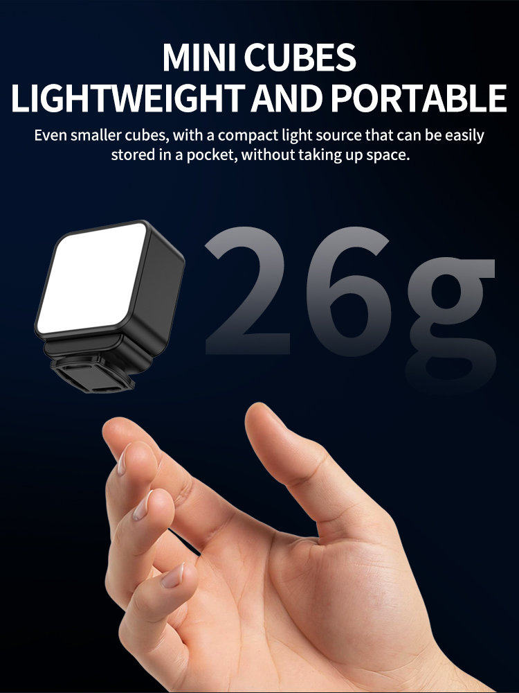 Magnetische Mini LED-videolamp - Photography Lighting Description recensie en prijs