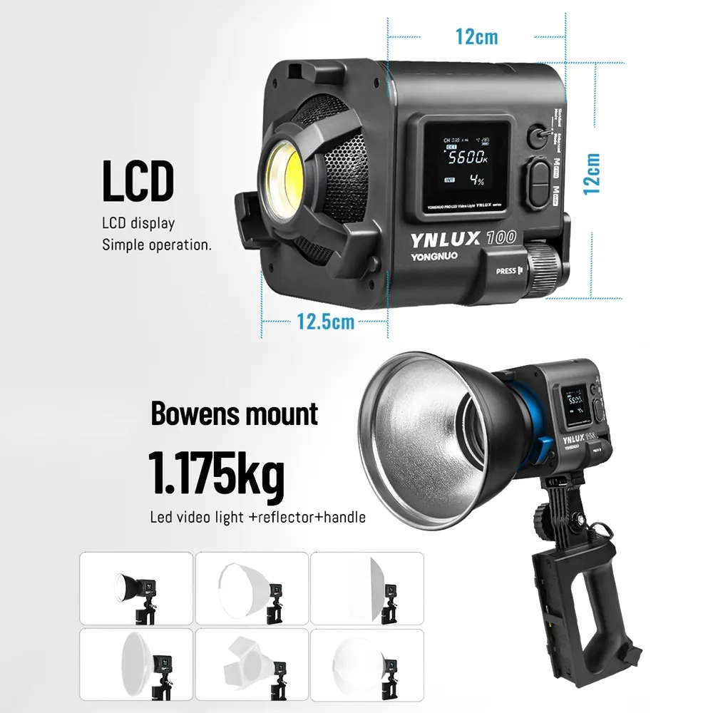 YONGNUO YNLUX100 100W 3200K-56 - Photography Lighting Handheld recensie en prijs