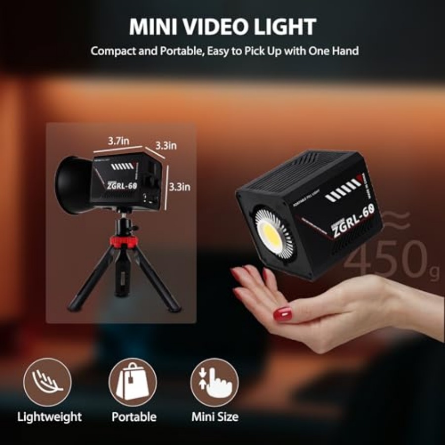 60W COB LED-videolamp Handheld - Photography Lighting Handheld recensie en prijs