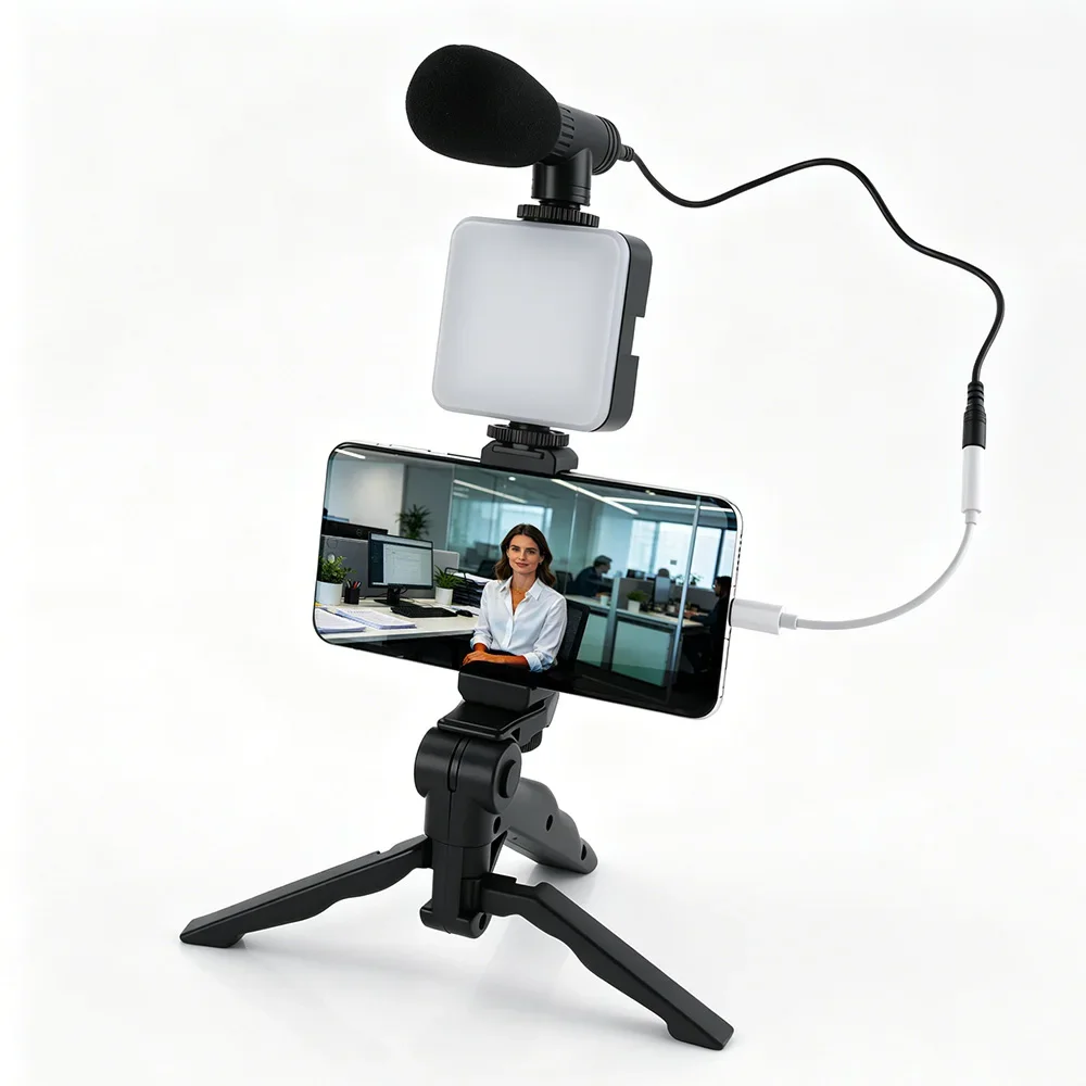 Smartphone Vlogging Kit LED Vi - Photography Lighting Kit Portable recensie en prijs