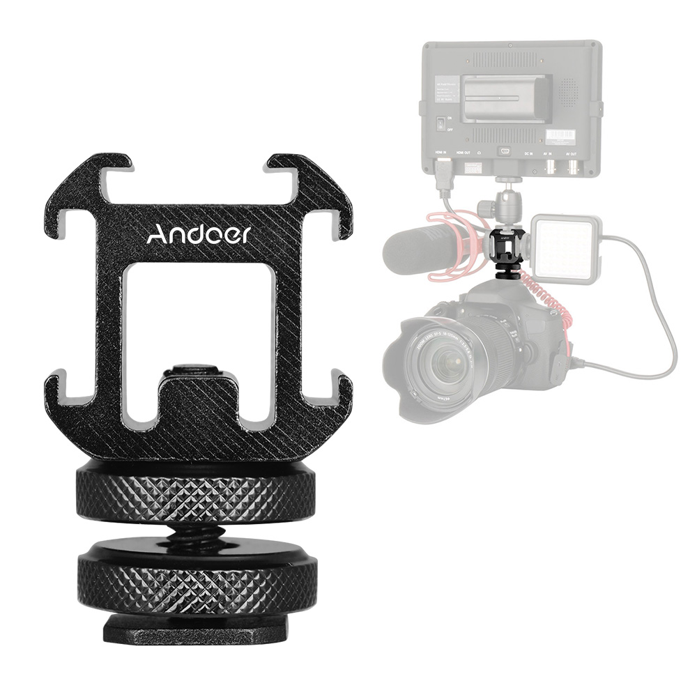 Andoer 3-Cold Shoe Mount Adapt - Photography Lighting Description recensie en prijs